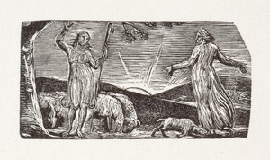 Hver skabning, Thenot, til sin opgave er født, 1821 (trægravering) af William Blake